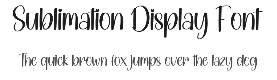Sublimation Display Font by andikastudio — Display Font