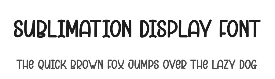 Sublimation Display Font by andikastudio — Display Font