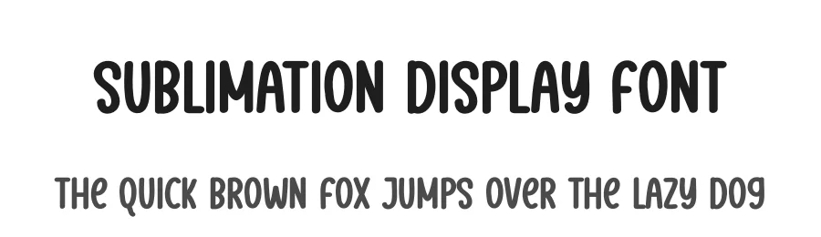 Sublimation Display Font by andikastudio — Script Handwritten Font
