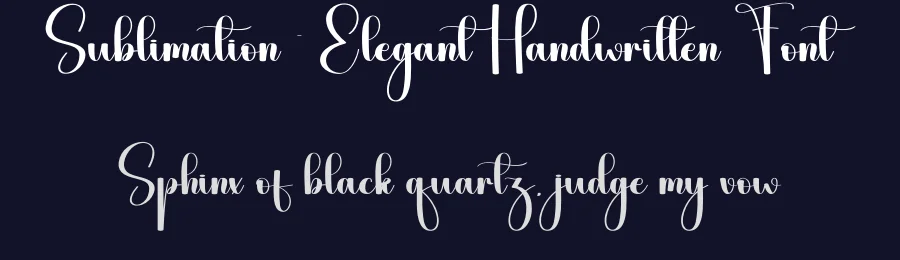 Sublimation – Elegant Handwritten Font by andikastudio — Script Handwritten Font — thumbnail 2