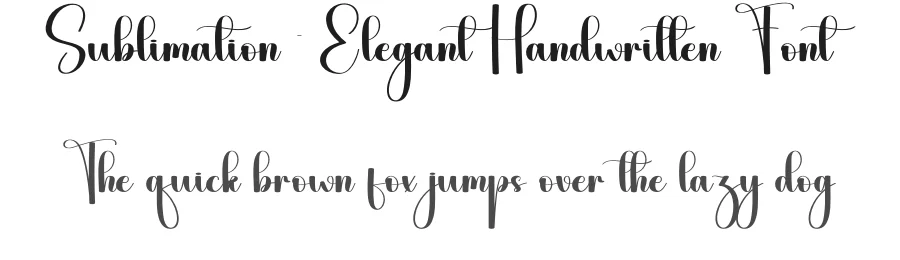 Sublimation – Elegant Handwritten Font by andikastudio — Script Handwritten Font