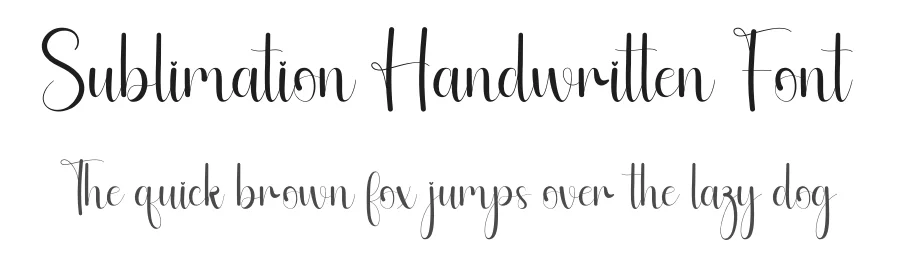 Sublimation Handwritten Font by andikastudio — Script Handwritten Font