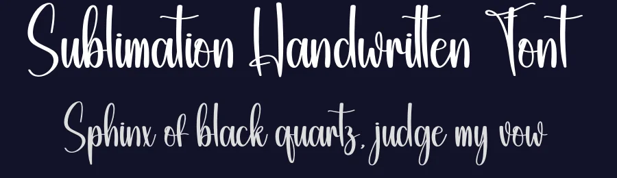 Sublimation Handwritten Font by creativeletter — Script Handwritten Font — thumbnail 2