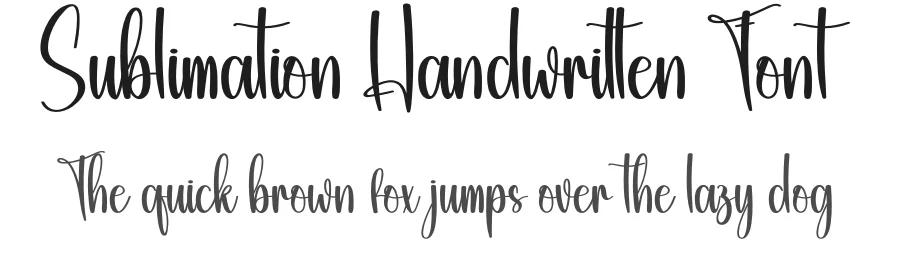 Sublimation Handwritten Font by creativeletter — Script Handwritten Font