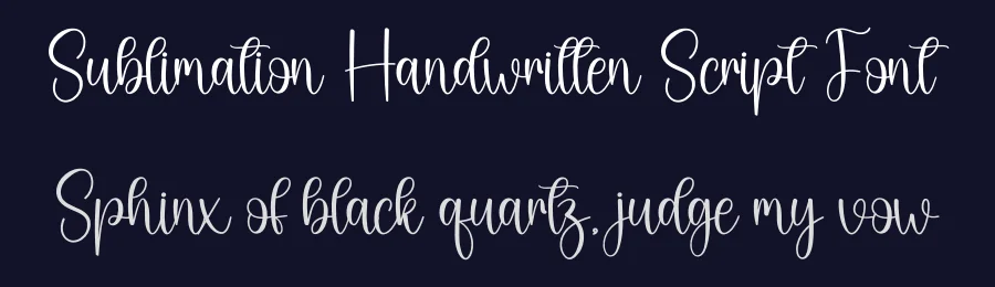 Sublimation Handwritten Script Font by creativeletter — Script Handwritten Font — thumbnail 2