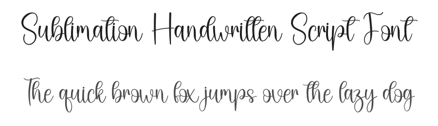 Sublimation Handwritten Script Font by creativeletter — Script Handwritten Font