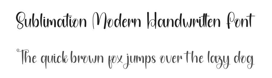 Sublimation Modern Handwritten Font by andikastudio — Script Handwritten Font
