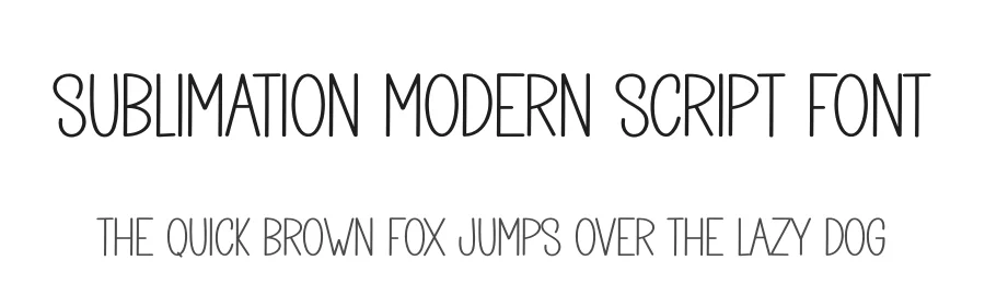 Sublimation Modern Script Font by creativeletter — Script Handwritten Font