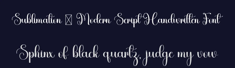 Sublimation – Modern Script Handwritten Font by freshtypeink — Script Handwritten Font — thumbnail 2