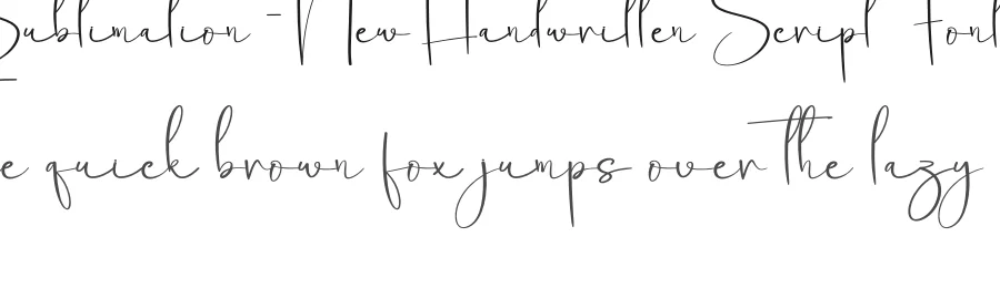 Sublimation – New Handwritten Script Font by creativeletter — Script Handwritten Font
