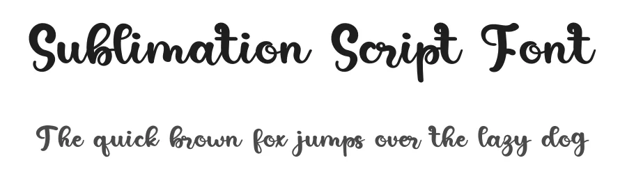 Sublimation Script Font by inermediaSTUDIO — Script Handwritten Font