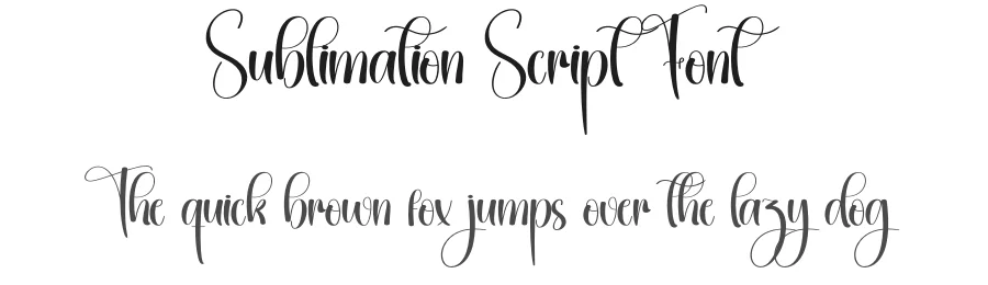Sublimation Script Font by creativeletter — Script Handwritten Font