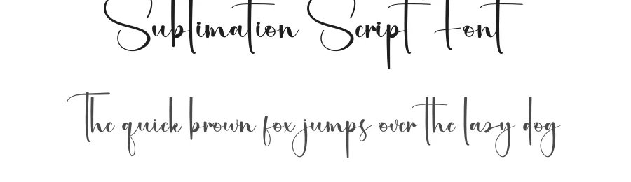 Sublimation Script Font by creativeletter — Script Handwritten Font