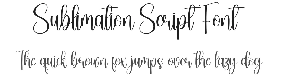 Sublimation Script Font by andikastudio — Script Handwritten Font