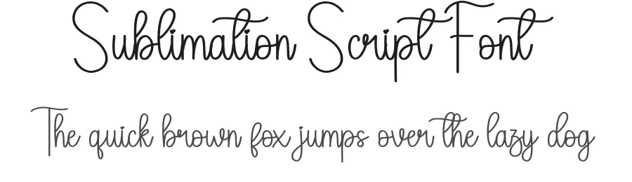 Sublimation Script Font by andikastudio — Script Handwritten Font