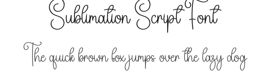 Sublimation Script Font by creativeletter — Script Handwritten Font