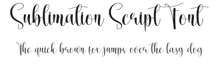Sublimation Script Font by creativeletter — Script Handwritten Font