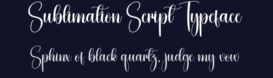 Sublimation Script Typeface by creativeletter — Script Handwritten Font — thumbnail 2