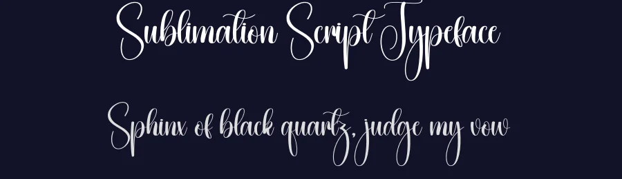 Sublimation Script Typeface by creativeletter — Script Handwritten Font — thumbnail 2