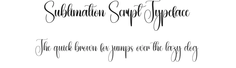 Sublimation Script Typeface by creativeletter — Script Handwritten Font