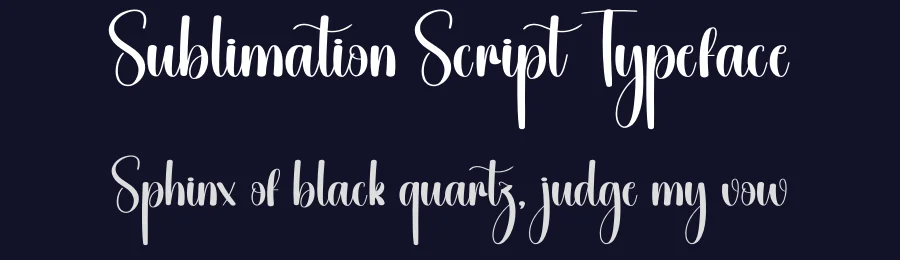 Sublimation Script Typeface by creativeletter — Script Handwritten Font — thumbnail 2