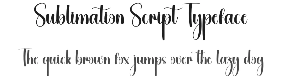 Sublimation Script Typeface by creativeletter — Script Handwritten Font