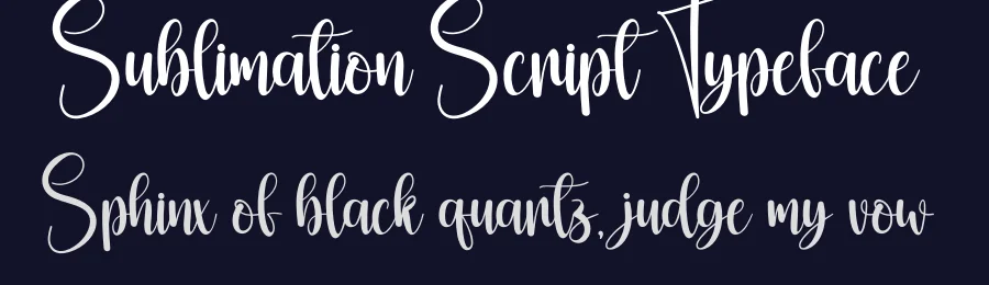 Sublimation Script Typeface by creativeletter — Script Handwritten Font — thumbnail 2