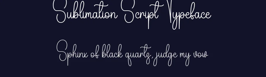 Sublimation Script Typeface by andikastudio — Script Handwritten Font — thumbnail 2