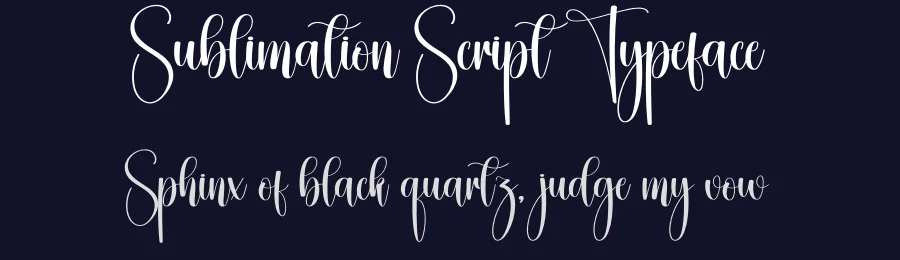 Sublimation Script Typeface by creativeletter — Script Handwritten Font — thumbnail 2