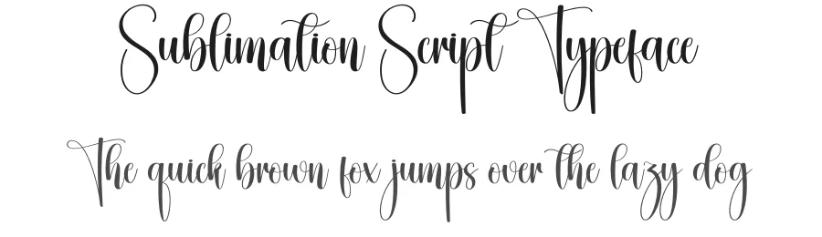 Sublimation Script Typeface by creativeletter — Script Handwritten Font
