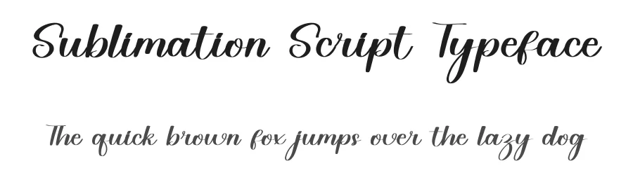 Sublimation Script Typeface by inermediaSTUDIO — Display Font