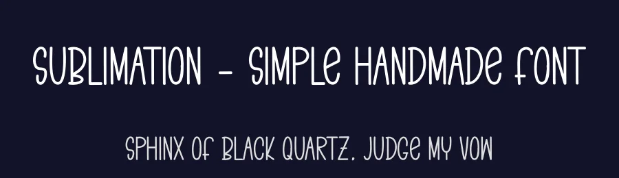Sublimation – Simple Handmade Font by andikastudio — Display Font — thumbnail 2
