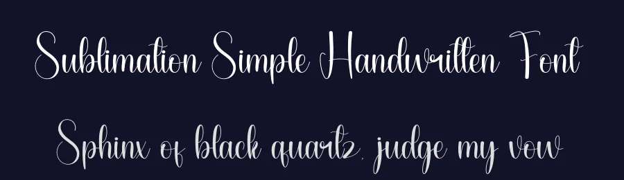Sublimation Simple Handwritten Font by andikastudio — Script Handwritten Font — thumbnail 2