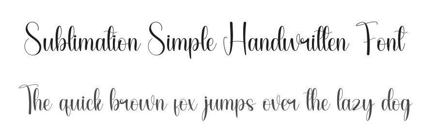 Sublimation Simple Handwritten Font by andikastudio — Script Handwritten Font