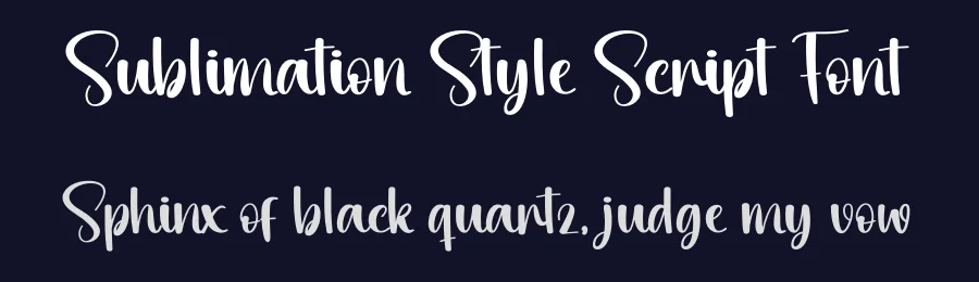 Sublimation Style Script Font by andikastudio — Script Handwritten Font — thumbnail 2