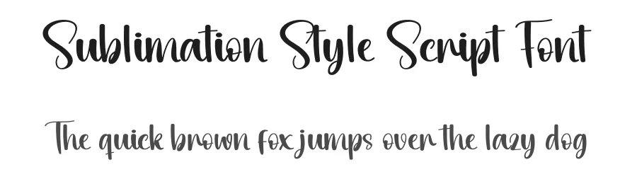 Sublimation Style Script Font by andikastudio — Script Handwritten Font