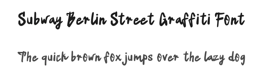 Subway Berlin Street Graffiti Font by Mei Suseno — Decorative Font