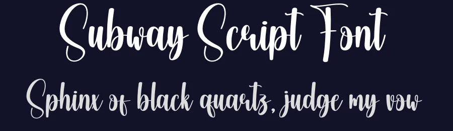 Subway Script Font by creativeletter — Script Handwritten Font — thumbnail 2