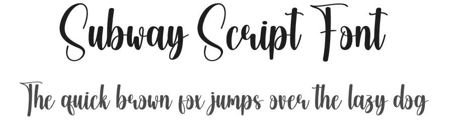 Subway Script Font by creativeletter — Script Handwritten Font