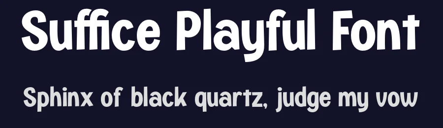 Suffice Playful Font by roomspace.cl — Sans Serif Font — thumbnail 2