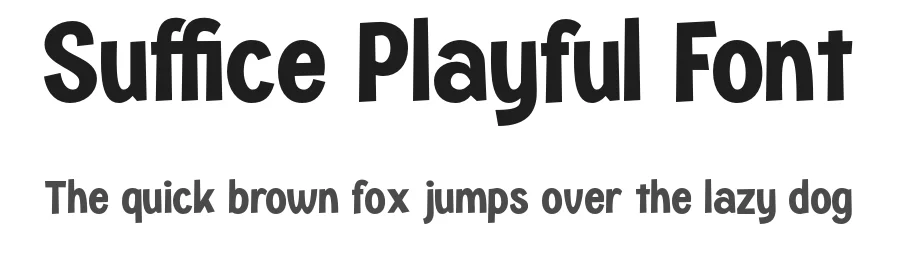 Suffice Playful Font by roomspace.cl — Sans Serif Font