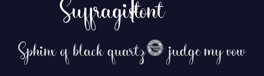 Suffragist Font by CalligraphyFonts.net — Script Handwritten Font — thumbnail 2