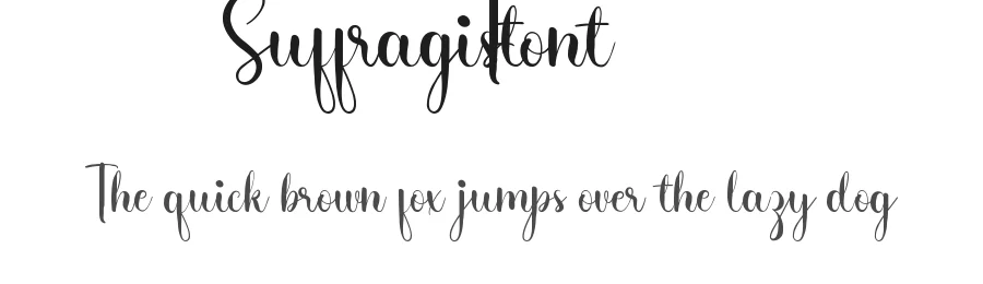 Suffragist Font by CalligraphyFonts.net — Script Handwritten Font