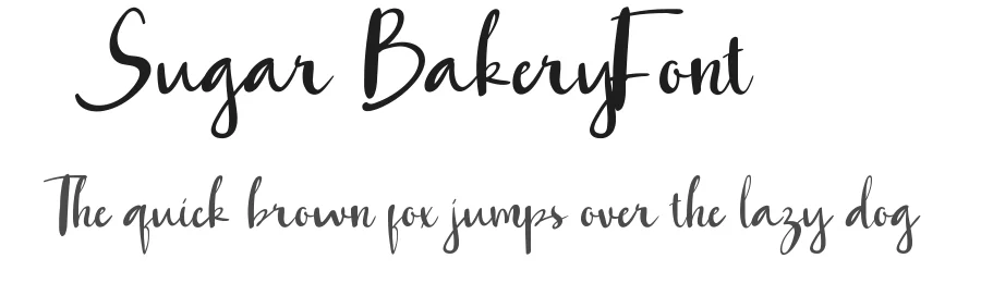 Sugar Bakery Font by VinType — Script Handwritten Font