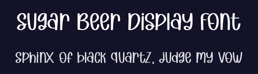 Sugar Beer Display Font by Craftedtype — Decorative Font — thumbnail 2