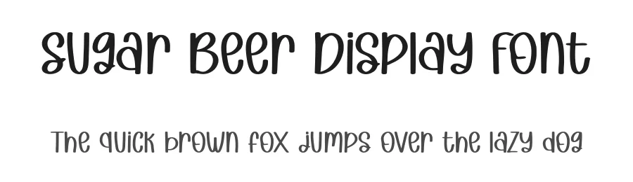 Sugar Beer Display Font by Craftedtype — Decorative Font