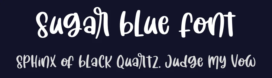 Sugar Blue Font by sugiharto1790 — Script Handwritten Font — thumbnail 2