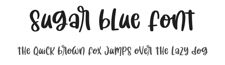 Sugar Blue Font by sugiharto1790 — Script Handwritten Font