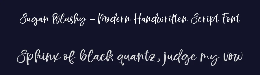 Sugar Blushy – Modern Handwritten Script Font by letterenastudios — Serif Font — thumbnail 2