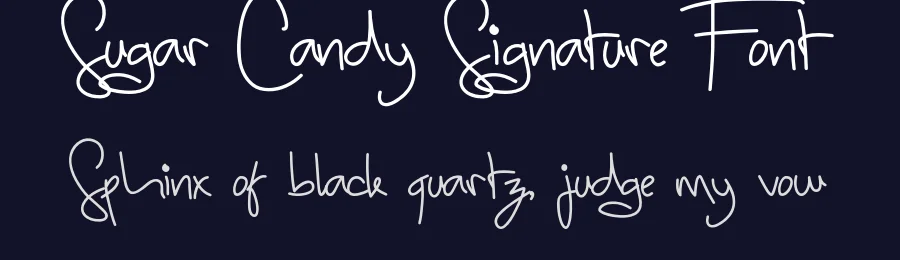 Sugar Candy Signature Font by madeDeduk — Script Handwritten Font — thumbnail 2